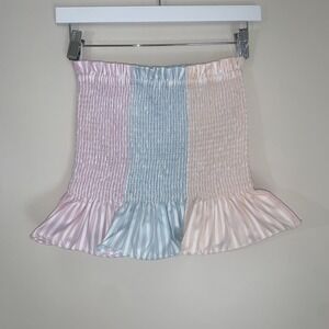 Petersyn x Revolve‎ Marianna Smocked Tube Top Womens Size Small Tutti